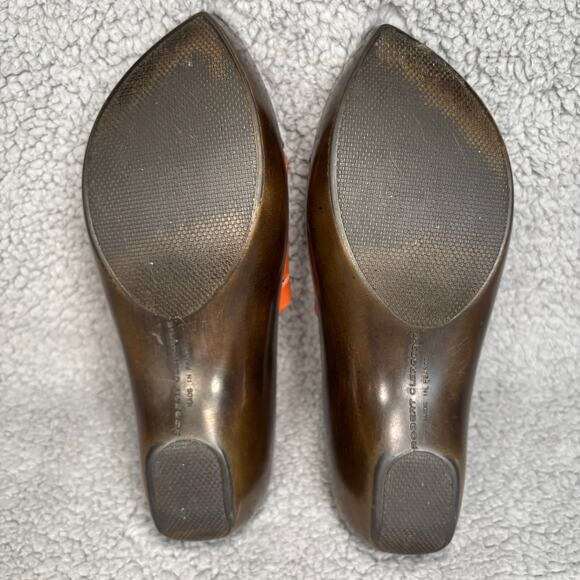 ROBERT CLERGERIE Mule 6.5 Platform Sandal Artsy Boho Asian Pointed Toe Woven - Picture 9 of 13